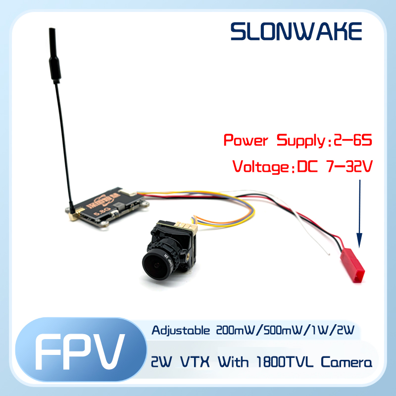 SLONWAKE 5.8G 56CH 2W передатч – обзор и цена Fpv Camera