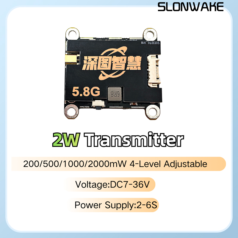 SLONWAKE 5.8G 56CH 2W передатч – обзор и цена Fpv Camera