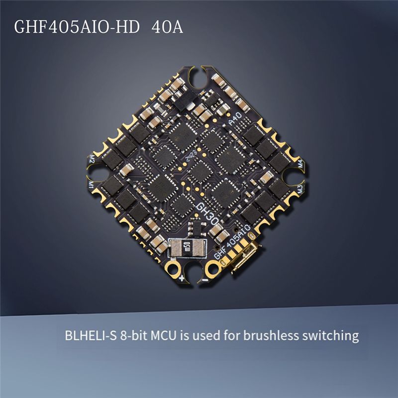 ABTI-GHF405AIO-HD 40A AIO Плат – обзор и цена F405 Flight Controller