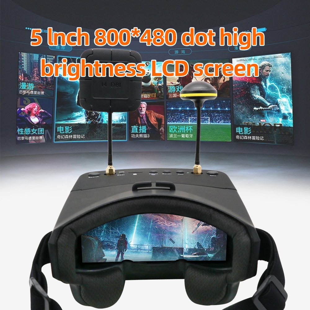 Видеоочки EV800D 5.8G 40CH 5 д – обзор и цена Fpv Goggles